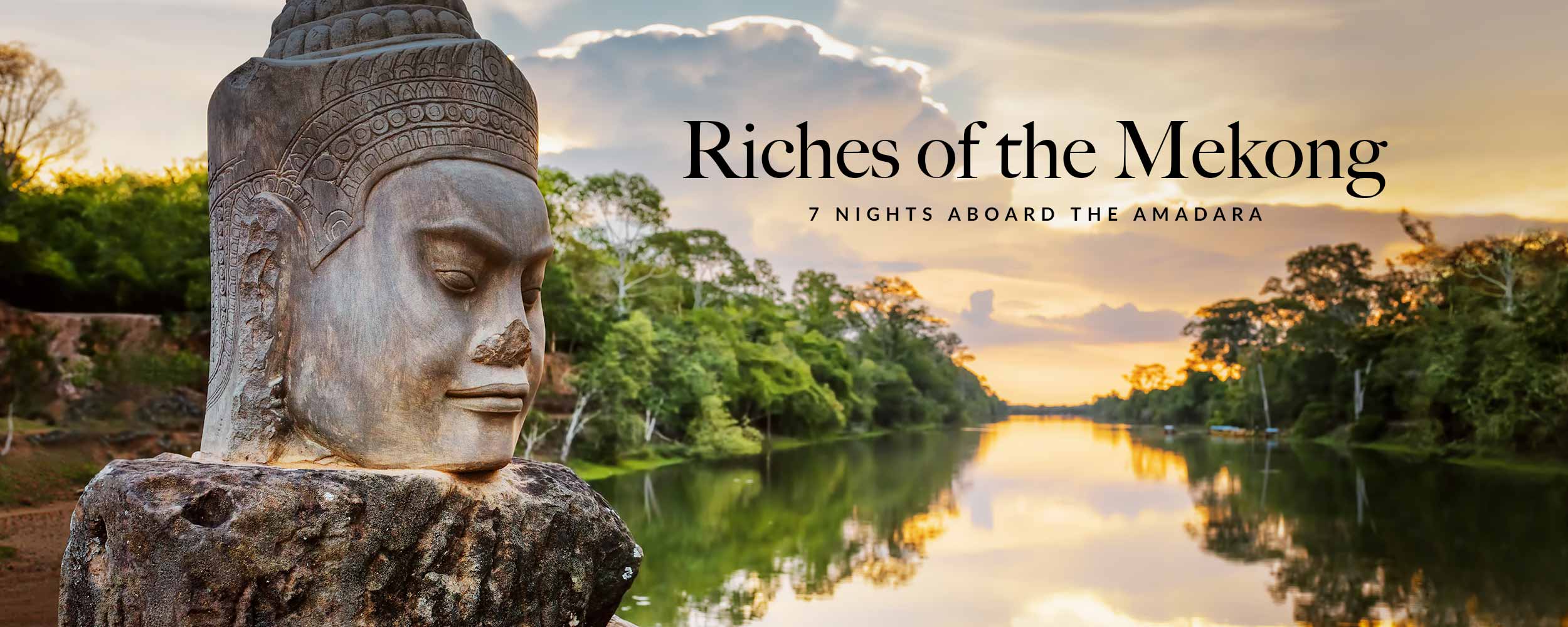 riches of the mekong statue and river