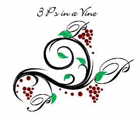 3 P's in a Vine logo